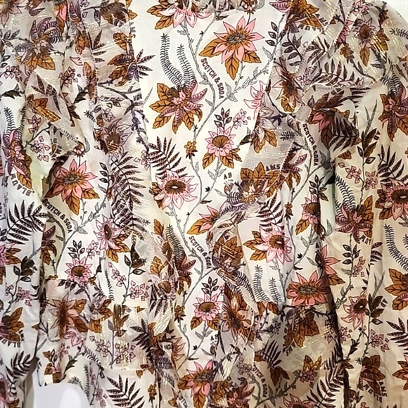 Scotch & Soda floral top size S - Picture 3 of 7